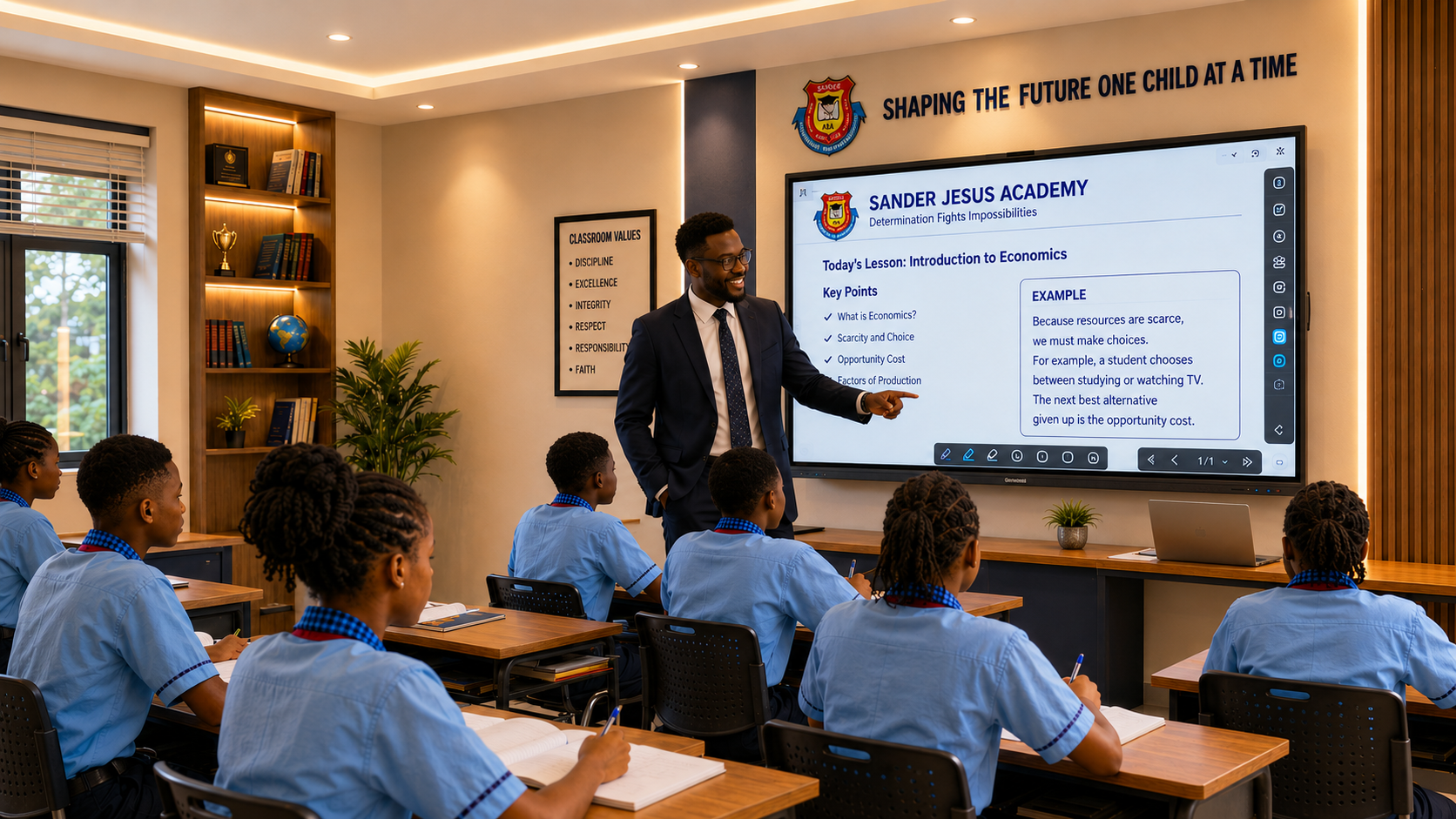 Students in classroom